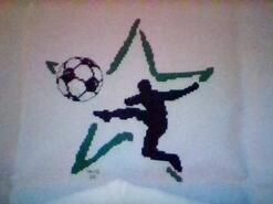 Cross stitch square for Luke D's quilt