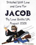 Cross stitch square for Jacob H's quilt