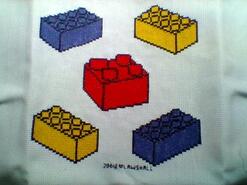 Cross stitch square for Jacob H's quilt