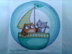 Cross stitch square for Taija's quilt