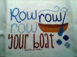 Cross stitch square for Taija's quilt