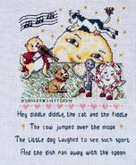 Cross stitch square for Taija's quilt