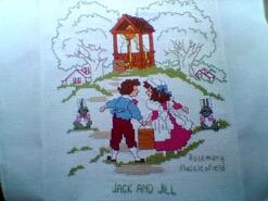 Cross stitch square for Taija's quilt