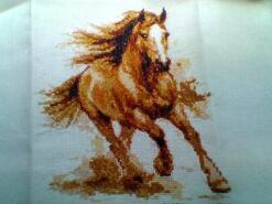 Cross stitch square for Araya N's quilt