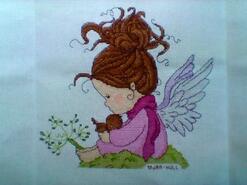 Cross stitch square for Ruby H's quilt