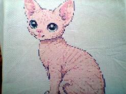 Cross stitch square for Phina N's quilt