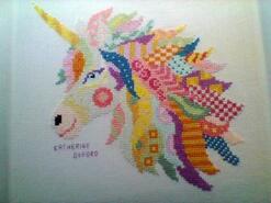 Cross stitch square for Phina N's quilt