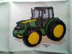 Cross stitch square for Oliver C's quilt