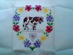 Cross stitch square for Eadie M's quilt