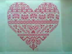 Cross stitch square for Eadie M's quilt