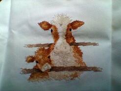 Cross stitch square for Eadie M's quilt