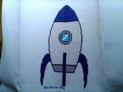 Cross stitch square for J K's quilt