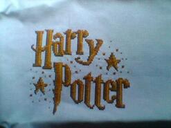 Cross stitch square for Harry S's quilt