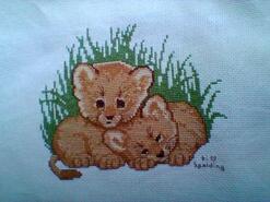 Cross stitch square for Harry E's quilt