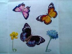 Cross stitch square for Aurora W's quilt