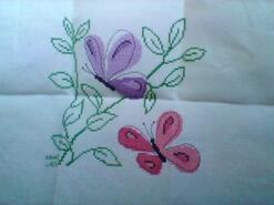 Cross stitch square for Aurora W's quilt