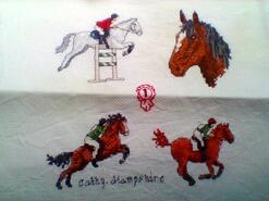 Cross stitch square for Donnie J's quilt