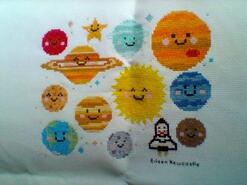 Cross stitch square for Lily W's quilt