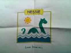 Cross stitch square for Logan's quilt