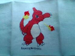 Cross stitch square for Toby M's quilt