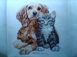Cross stitch square for Anaya K's quilt