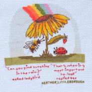 Cross stitch square for Molly's quilt