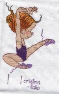 Cross stitch square for Hanna B's quilt