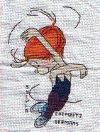 Cross stitch square for Hanna B's quilt