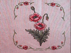 Cross stitch square for Meadow Quilt's quilt