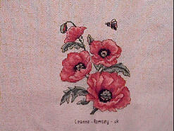 Cross stitch square for Meadow Quilt's quilt