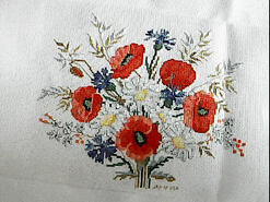 Cross stitch square for Meadow Quilt's quilt