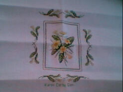 Cross stitch square for Primrose Quilt's quilt