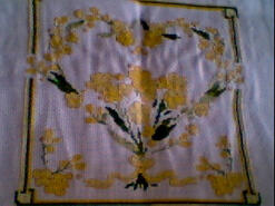 Cross stitch square for Primrose Quilt's quilt