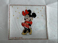 Cross stitch square for Mia B's quilt