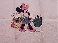 Cross stitch square for Mia B's quilt