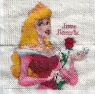 Cross stitch square for Amber-Rose's quilt