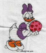 Cross stitch square for Amber-Rose's quilt