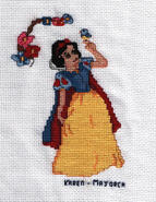 Cross stitch square for Amber-Rose's quilt
