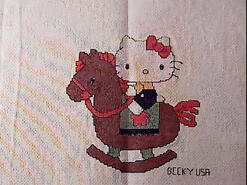 Cross stitch square for Kiera F's quilt