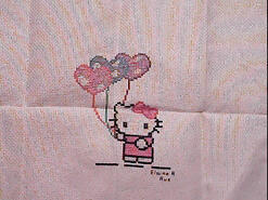 Cross stitch square for Kiera F's quilt