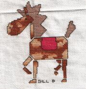 Cross stitch square for Elizabeth A's quilt