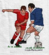 Cross stitch square for John D's quilt