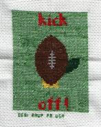 Cross stitch square for John D's quilt