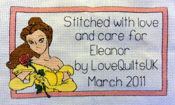 Cross stitch square for Eleanor G's quilt
