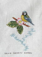 Cross stitch square for Laura W's quilt