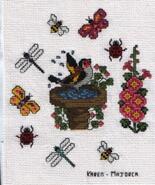 Cross stitch square for Laura W's quilt