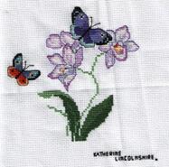 Cross stitch square for Laura W's quilt