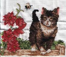 Cross stitch square for Laura W's quilt
