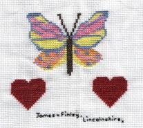 Cross stitch square for Natasha F's quilt