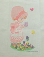 Cross stitch square for Tilly Lucy's quilt